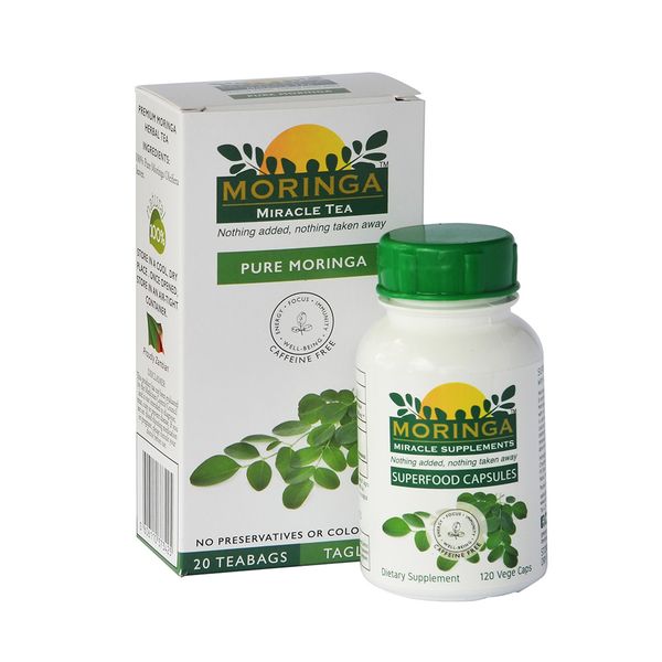 Moringa Capsules and Pure Moringa Green Tea