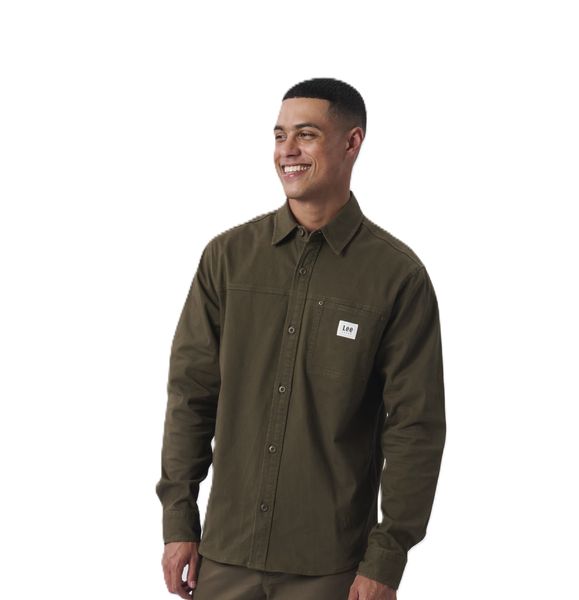 Lee Men's Twill Shirt in Fatigue