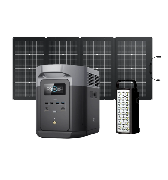 EcoFlow DELTA 2 Max Portable Power Station With 220W Solar Panel BUNDLE