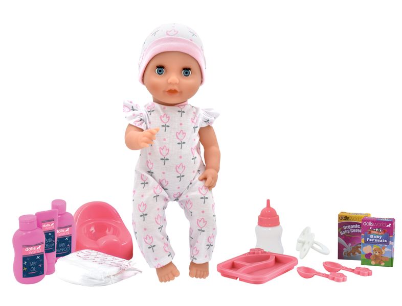Baby Tinkles Drink &amp; Wet Doll 38cm (15") with Accessories -Interactive Toy