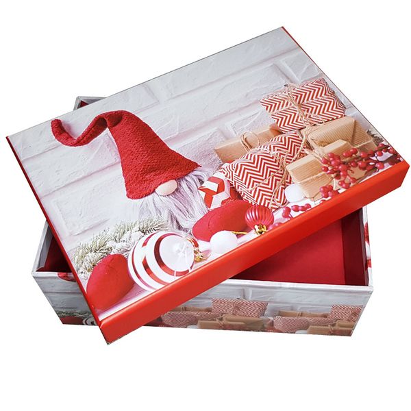 Large Gift Box Christmas Decorations - Santa Gnome