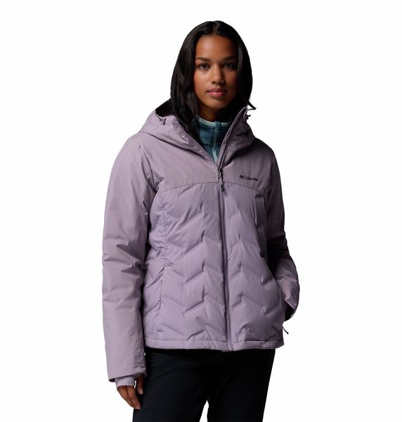 Columbia Women's Grand Trek III Down Hooded Jacket Shale Purple