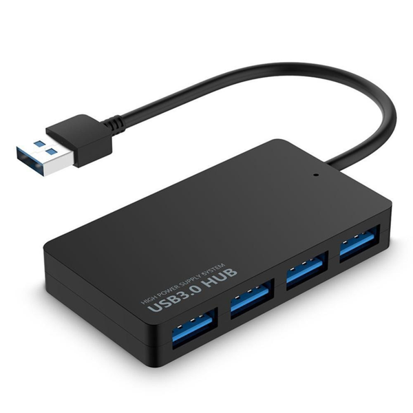USB 3.0 Hub 4 Ports USB Splitter Ultra Slim Portable Data Hub
