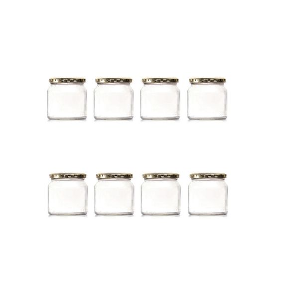 125ml Spread Jar with Gold Lid (8 Pack)