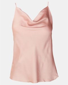 UB Creative Satin Cowl Neck Cammie - Pink