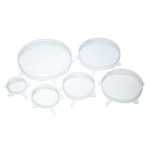 Silicone Lid - White - Set of 6