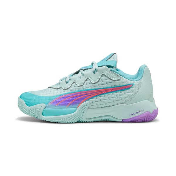 Puma Women's Nova Elite S Padel Shoes - Peaceful Blue/Purple Glimmer