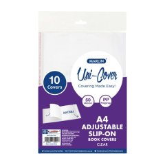 Marlin - 10 Piece A4 Adjustable Book Covers x 10