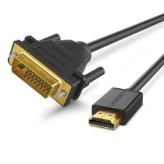 UGreen 10135 HDMI Male to DVI(24+1) Male 2M Cable-BK