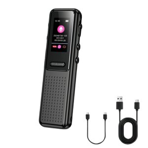 64GB Digital Voice Activated Recorder,Intelligent Noise Reduction