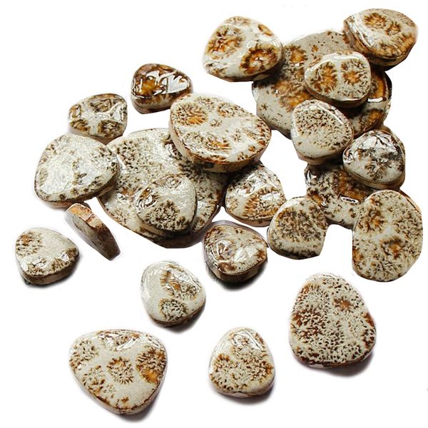 Craft Multifunctional Brown Crystal Ceramic Patch Mosaic Tiles (100g)