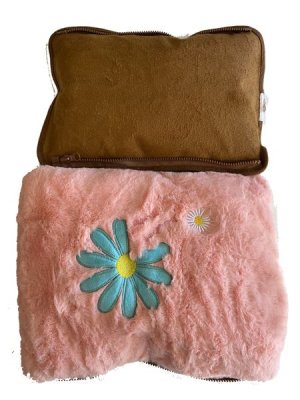 Rechargeable Hot Water Bottle With Plush Cover