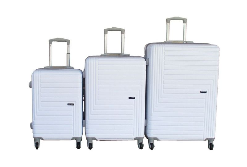 ABS Luggage Set, Hard Shell Suitcase with 360 Spinner Wheels - 3-Piece
