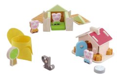 Sevi Wooden Construction Set “Three Little Pigs” (36 pcs.)