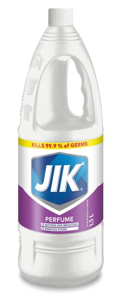 JIK 1.5l, Liquid Thin Bleach, Laundry Stain Remover, Perfumed
