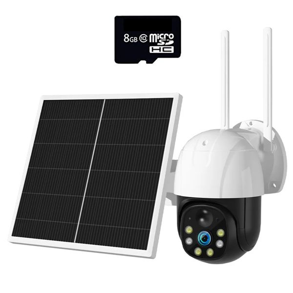 Intelli Home Solar In &amp; Outdoor HD Motion Sensor Security Camera &amp; 8GB Card