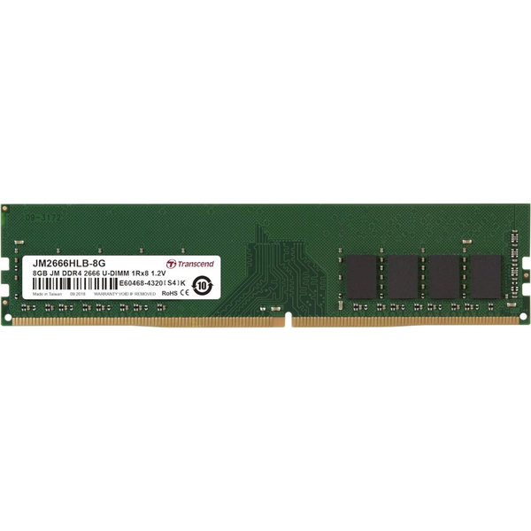 Transcend DDR4 RAM Laptop - 8GB RAM DDR4-2666 U-DIMM Memory for PC