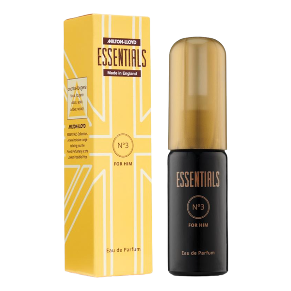 Milton-Lloyd Essentials No 3 - Eau De Parfum - Fragrance Spray for Him