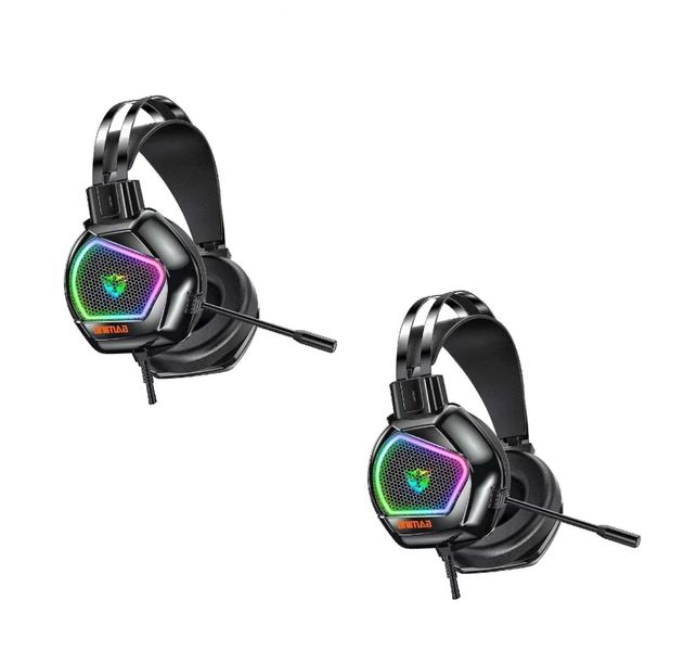 2 Pack-G601 Earcup style Wired Esports Gaming Earphones with Microphone