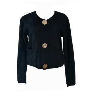 Ladies' Cardigan With Gold Buttons