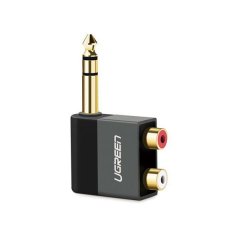 UGreen 6.35/6.5mm M to 2RCA F Aud Adp-BK