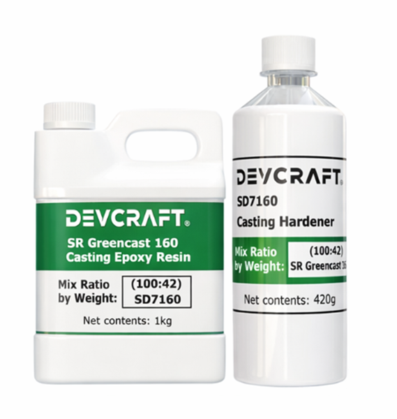 GreenCast Deep Pour Clear Epoxy Resin Kit - 1.42kg