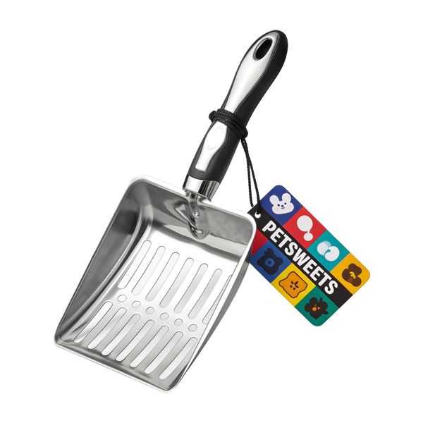 Stainless Steel Cat Litter Scoop Metal Litter Tray Scoop