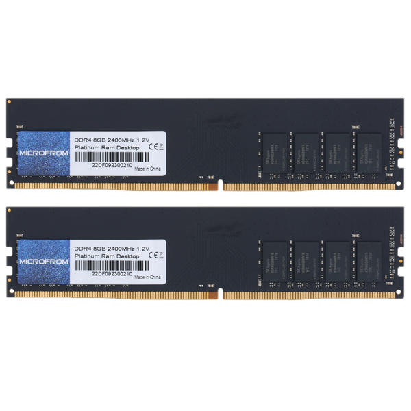 Microfrom Platinum 16GB DDR4 2400MHz Desktop Ram - Hynix chipset (2 x 8GB)