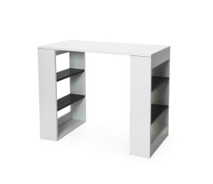 Kids Desk with Shelves - Grey Shelves