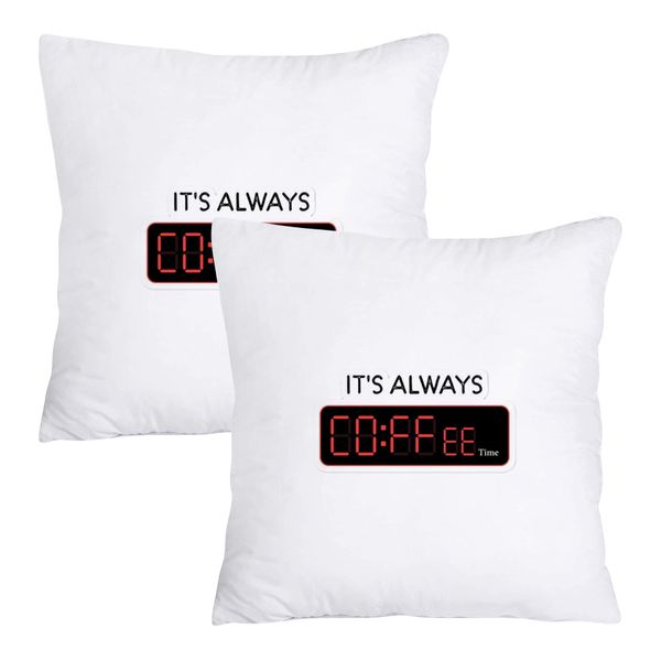 Scatter Cushion Cover Set (50cmx50cm) - Its always coffee time