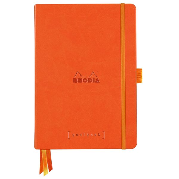 Rhodiarama A5 Hardcover Goalbook, Orange