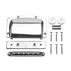 1 Set Fixed Adjustable Bridge Tailpiece For Harmony Guitar