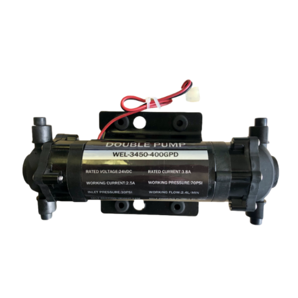 High Pressure DoubleHead 24V Diaphragm Pump 4.8bar for misting, humidifiers