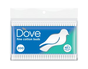 Dove Cotton Ear Buds In Bag - 200's