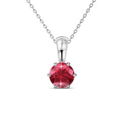 Crystalize 925 Silver July Birthstone Necklace with Swarovski Crystal