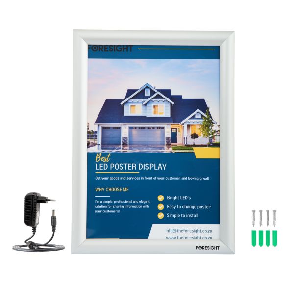 Foresight A3 LED Poster Display Light Box | With Snapping Frame
