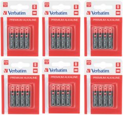 Verbatim Premium Alkaline Batteries AAA (6 Pack)