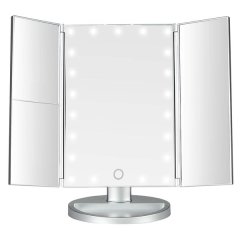 Nordik Beauty Trifold Touch Screen LED Magnifying Vanity Mirror