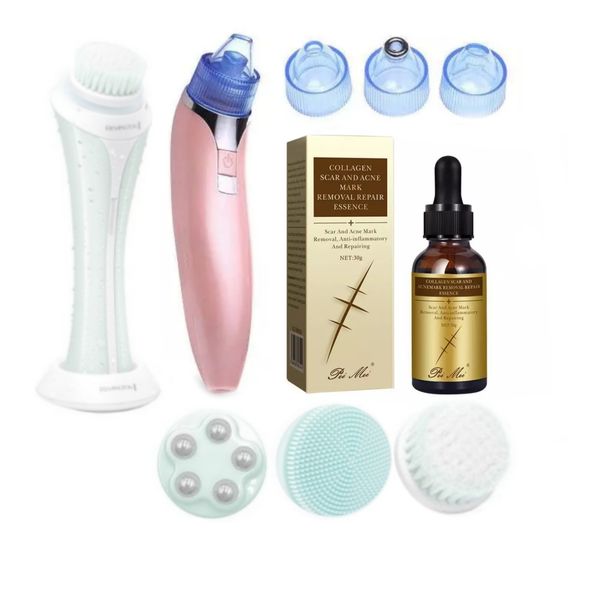 Silicon Face Brush , Blackhead Remover &amp; Collagen Scar &amp; Acne Essence