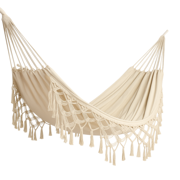 2-Person Hammock - Handmade Tassels, Outdoor Use