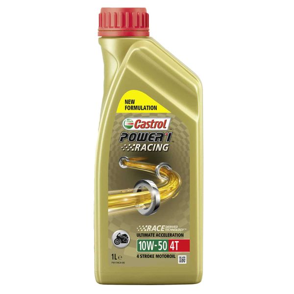 Castrol Power 1 Racing 4T 10W50 Fully Synthetic Motorcycle Oil 1Litre