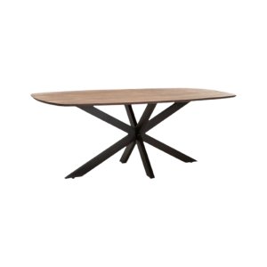 Curly Care - Sissa Danish Oval Solid Wood Dining Table - 8 Seater