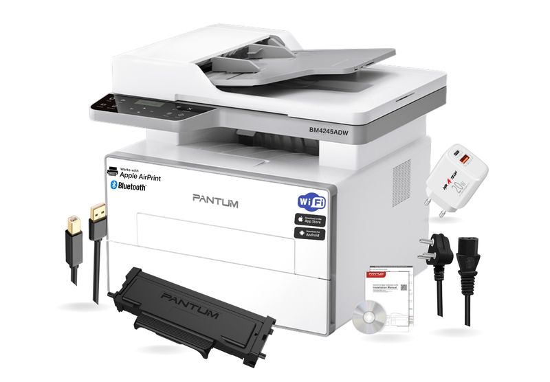 Pantum BM4245ADW Mono Printer Wireless,Wi-Fi,USB,Bluetooth &amp; Type-c adapter