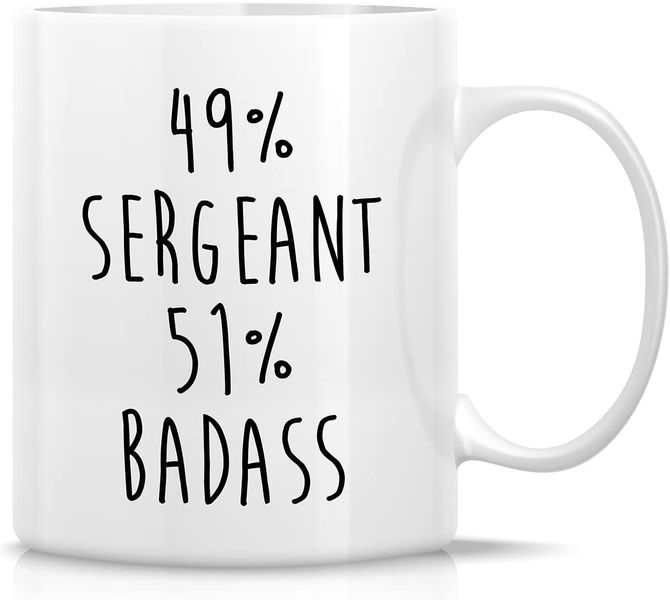51 percent badass-Father's day-Mother's day-Valentines-Christmas Mug