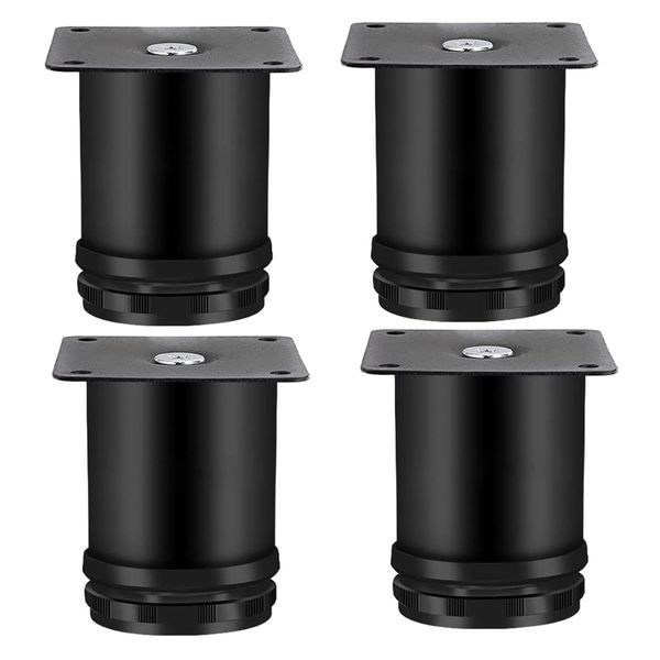 Decor Adjustable Stainless Steel Furniture Legs Set of 4 - 8cm