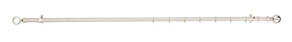 Decor Depot 25mm Steel Curtain Rod - Brushed Silver (2.5m)