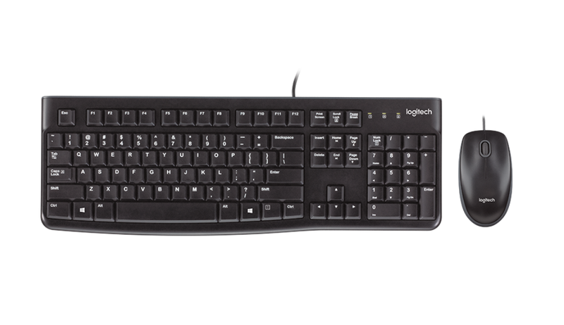 Logitech MK120 USB Corded Desktop Set
