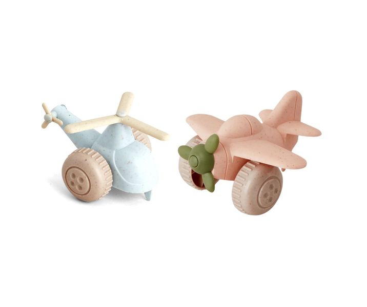 Viking Toys Eco-Friendly Midi Helicopter And Plane - Hearts Collection