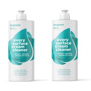 SoPure Natural Eco-Friendly Every Surface Cream Cleaner 500ml (2 Pack)