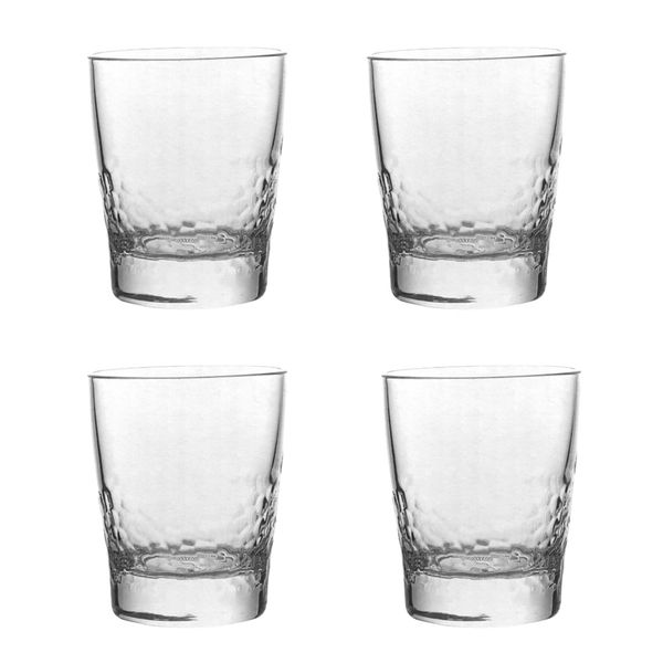 Dream world Old Fashioned Shining Crystal Heavy Based Glasses - Set of 4